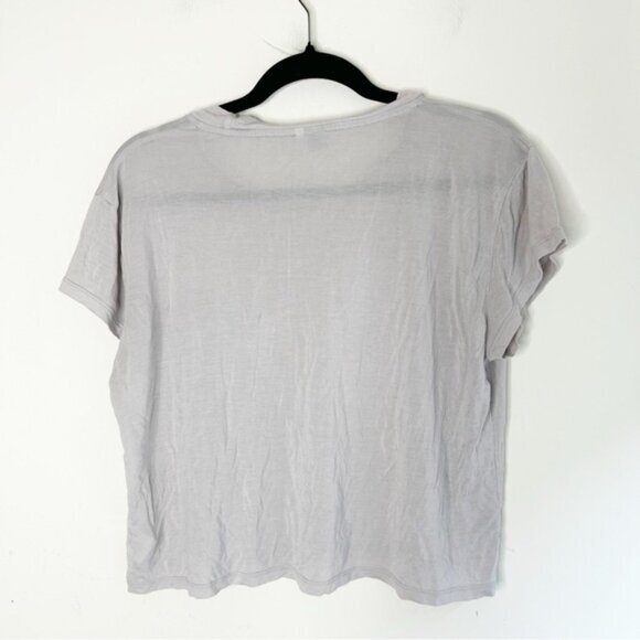 Cheap Monday Holly Tee T-Shirt Boxy Flowy Cropped Sheer Lightweight Size XS - Picture 8 of 14